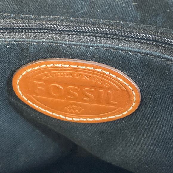 FOSSIL SMALL COATTED CANVAS BLUEPRINT CROSSBODY BAG (ASIS) - Picture 12 of 16